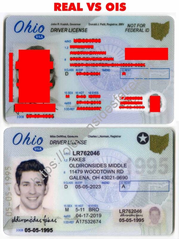 OldIronsidesFakes PH - Ohio Driver License(New OH)